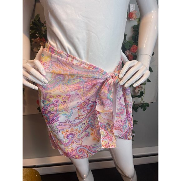 Tinibikini Wrapped Up In You Sarong Coverup Skirt Purple/combo one size RefFNB - Picture 6 of 8